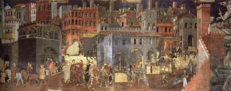 The Effects of Good Government in the city, Ambrogio Lorenzetti